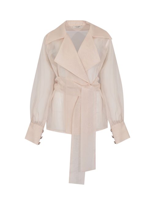 Giacca Leda 66423 in organza Pearl TARIK EDIZ | 66423PEARL